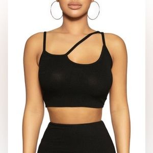 NWOT Naked Wardrobe Ribbed Strappy Tank Top